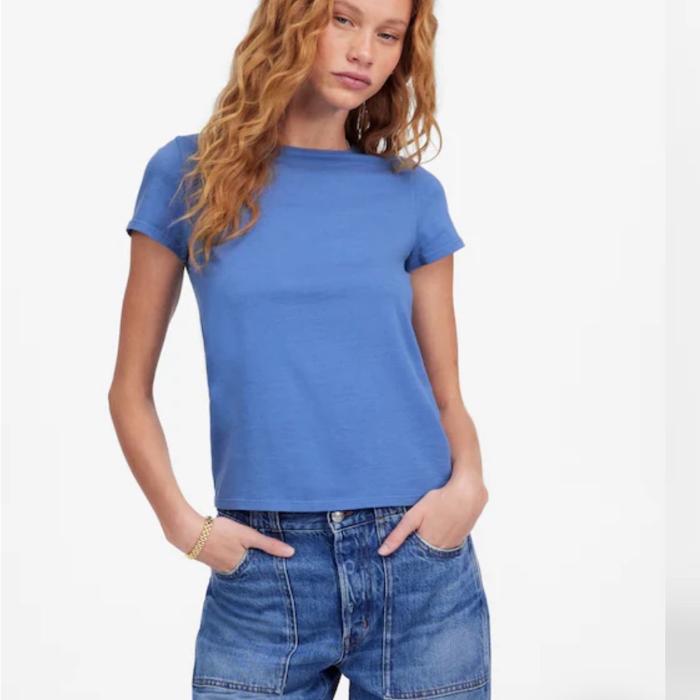 Madewell Blue Short Sleeve Tee